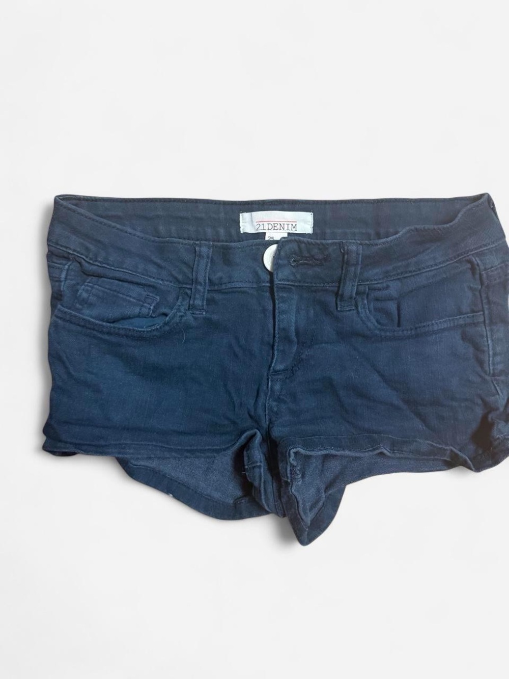 2.1 Denim Women's Dark Navy Blue Jean Shorts